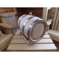 Бочка без крана из смешанной клёпки