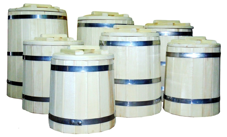 Кадки из лиственных и хвойных пород